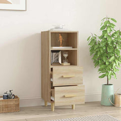 vidaXL Sideboard Sonoma Oak 34.5x34x90 cm Engineered Wood 3