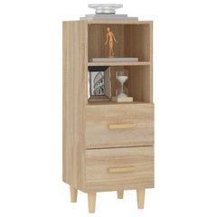vidaXL Sideboard Sonoma Oak 34.5x34x90 cm Engineered Wood 4