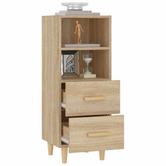 vidaXL Sideboard Sonoma Oak 34.5x34x90 cm Engineered Wood 5