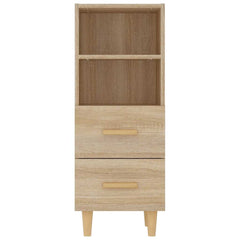 vidaXL Sideboard Sonoma Oak 34.5x34x90 cm Engineered Wood 6