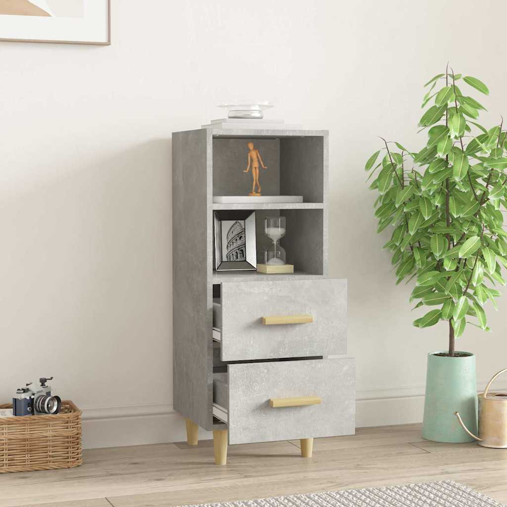 vidaXL Sideboard | Concrete grey | Engineered wood | Compact | Storage 3