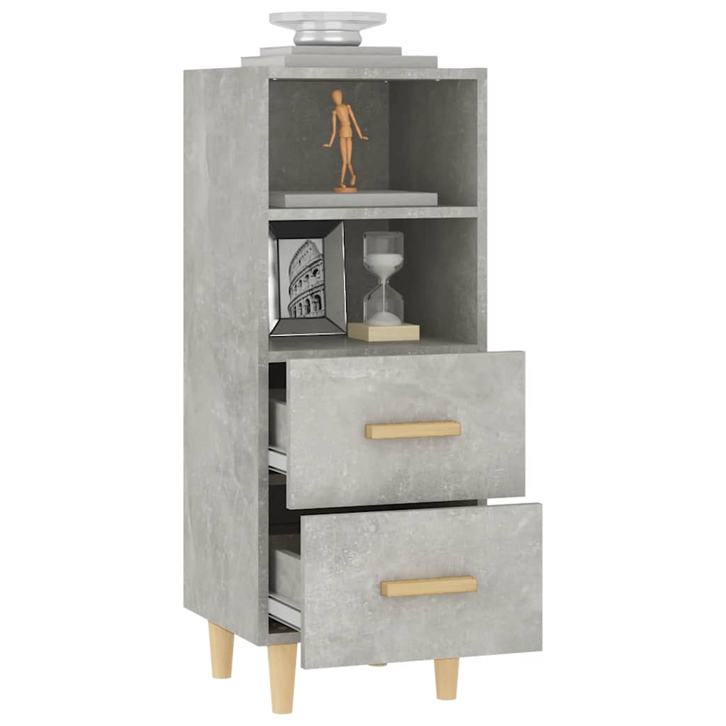 vidaXL Sideboard | Concrete grey | Engineered wood | Compact | Storage 5