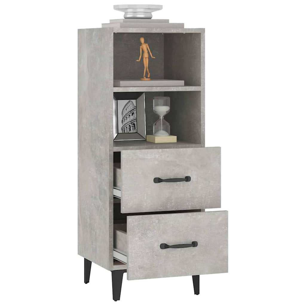 vidaXL Sideboard | Concrete grey | Engineered wood | Medium | Sideboard 5