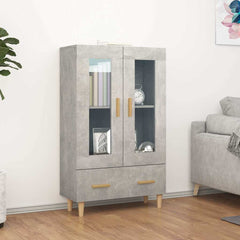 Highboard 70x31x115 cm Engineered Wood Concrete grey