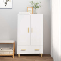 Highboard 70x31x115 cm Engineered Wood White