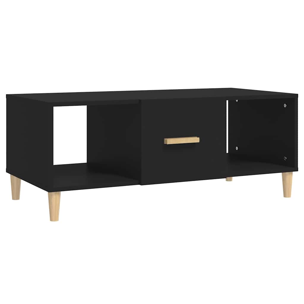 vidaXL Coffee Table Black 102x50x40 cm Engineered Wood 2