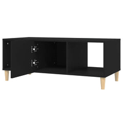 vidaXL Coffee Table Black 102x50x40 cm Engineered Wood 4