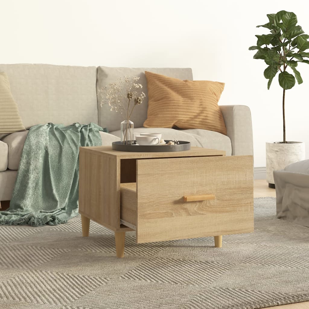 vidaXL Coffee Tables 2 pcs Sonoma Oak 50x50x40 cm Engineered Wood 3
