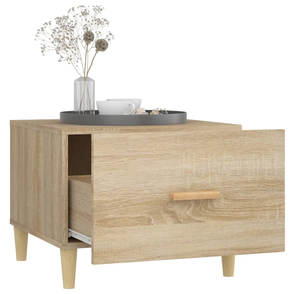 vidaXL Coffee Tables 2 pcs Sonoma Oak 50x50x40 cm Engineered Wood 5