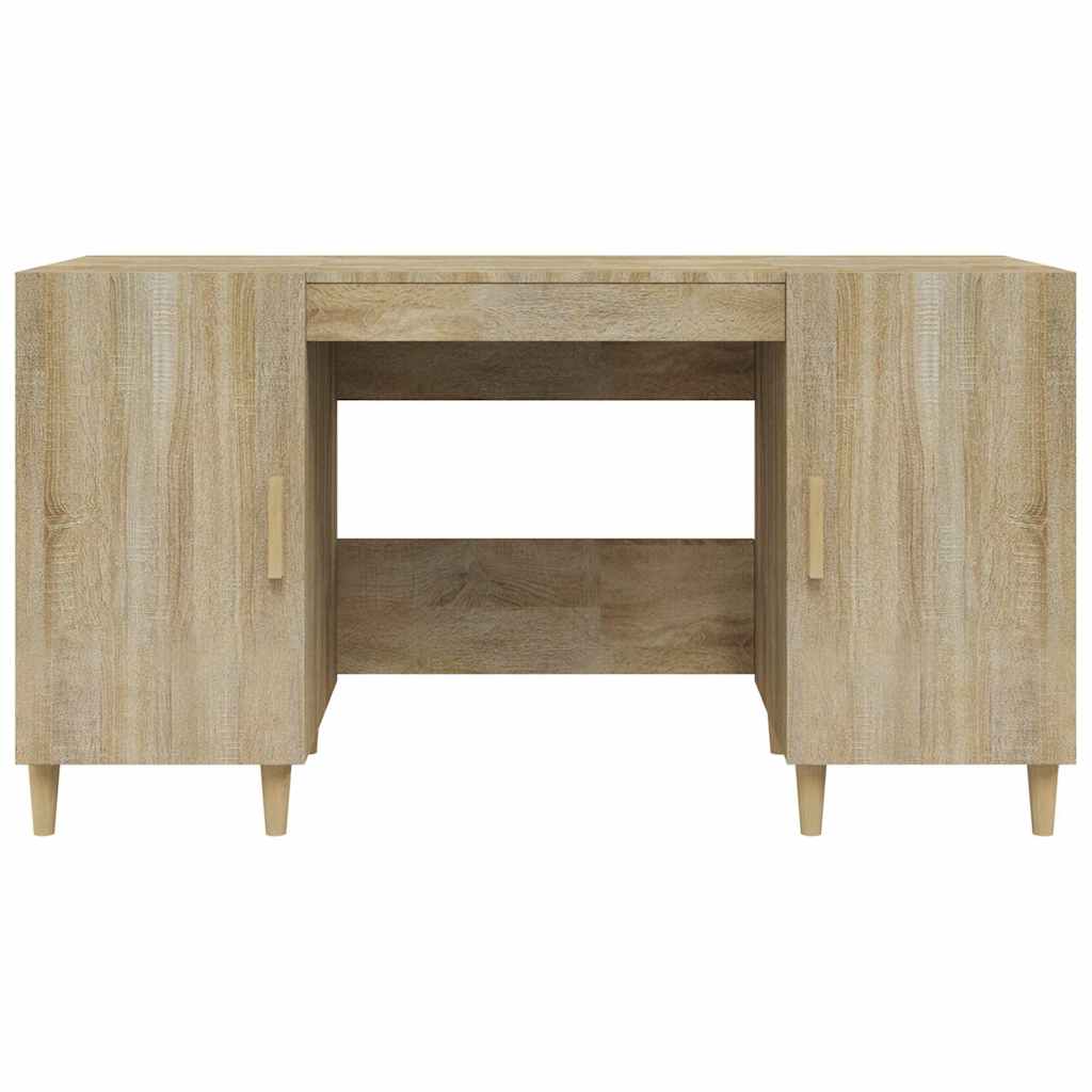 Desk 140x50x75 cm Engineered Wood Sonoma oak