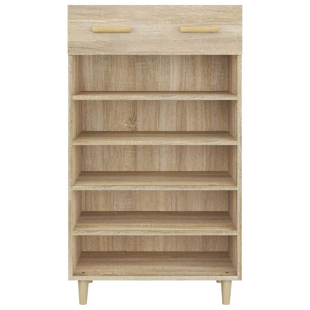 vidaXL Shoe Cabinet Sonoma Oak 60x35x105 cm Engineered Wood 6