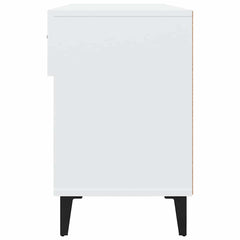 Shoe Cabinet 102x35x55 cm Engineered Wood White