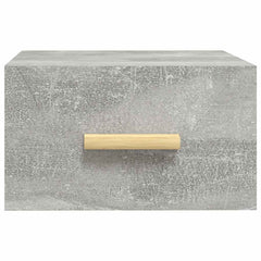 vidaXL Wall-mounted Bedside Cabinets 2 pcs Concrete Grey 35x35x20 cm 6