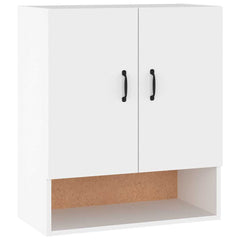 vidaXL Floating Cabinet | White | Engineered Wood | Medium | Wall Cabinet 2