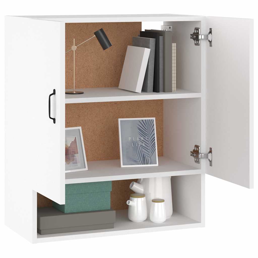 vidaXL Floating Cabinet | White | Engineered Wood | Medium | Wall Cabinet 4