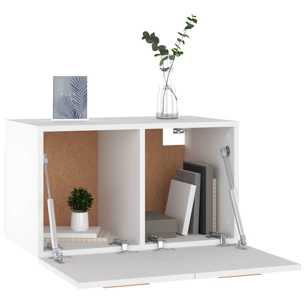 vidaXL Wall Cabinet White 60x36.5x35 cm Engineered Wood 4