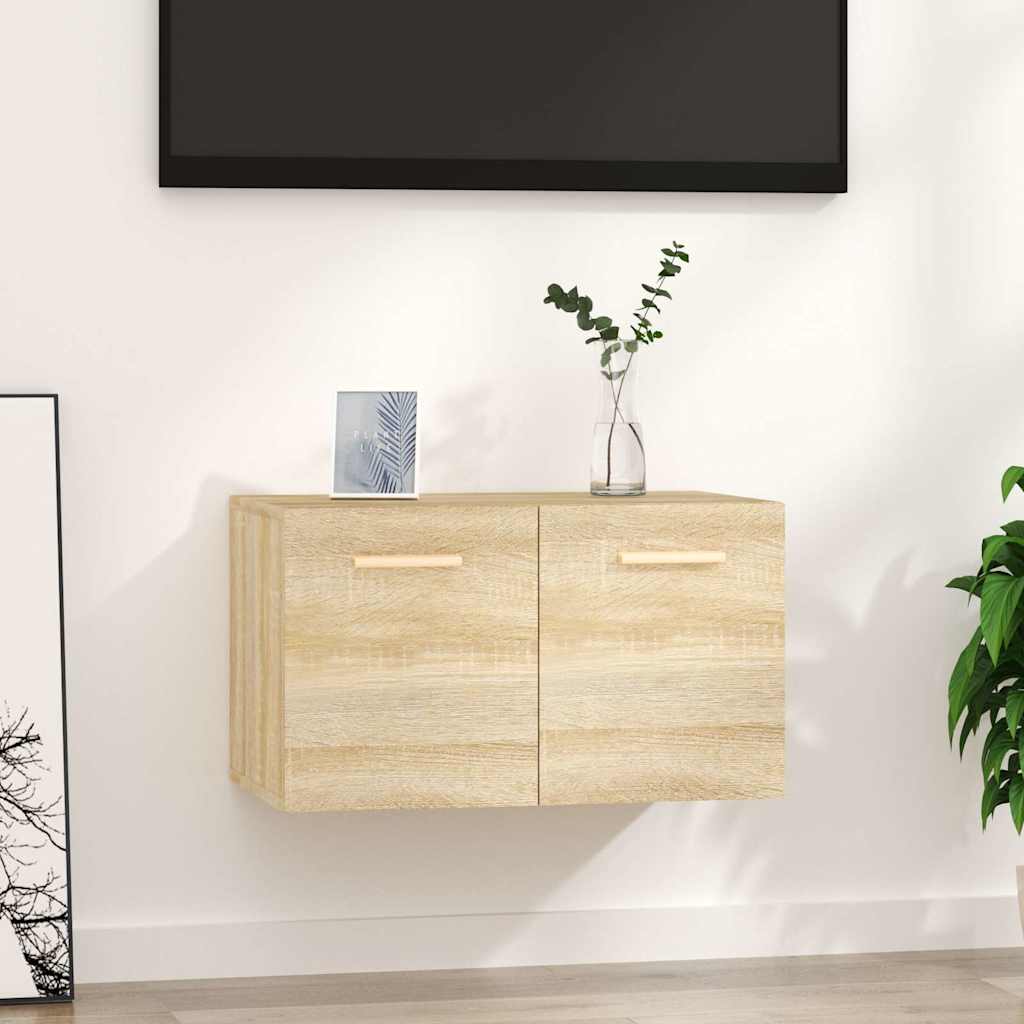 vidaXL Wall Cabinet Sonoma Oak 60x36.5x35 cm Engineered Wood 1