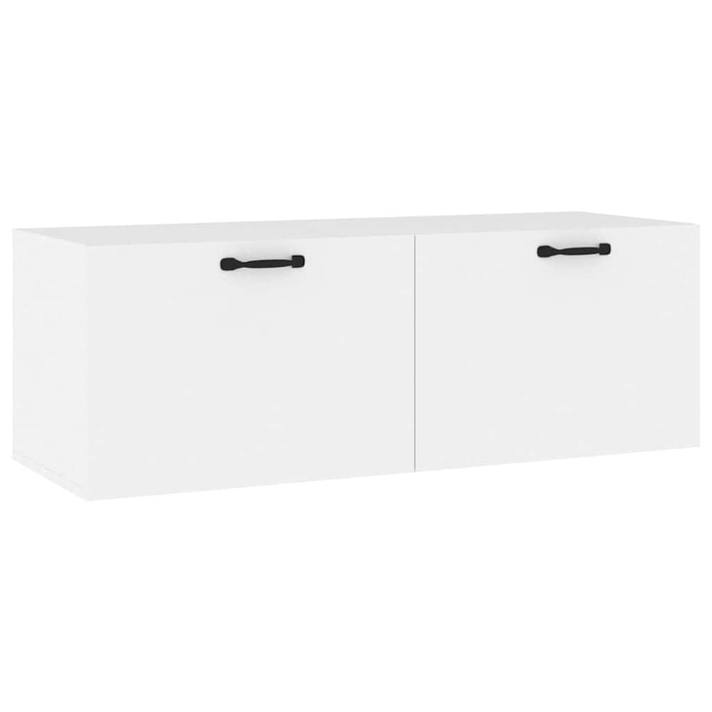 vidaXL Floating Cabinet | White | Engineered wood | Medium | Wall mounting 2