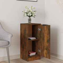 vidaXL Sideboard Smoked Oak 30x30x70 cm Engineered Wood 3