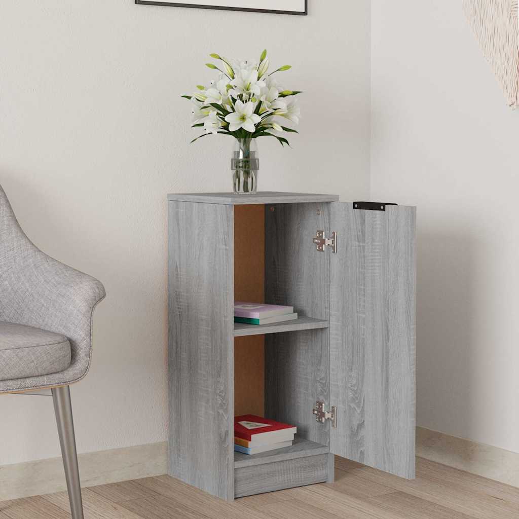 vidaXL Sideboard Grey Sonoma 30x30x70 cm Engineered Wood 3