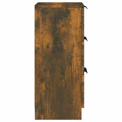 vidaXL Sideboard Smoked Oak 30x30x70 cm Engineered Wood 6