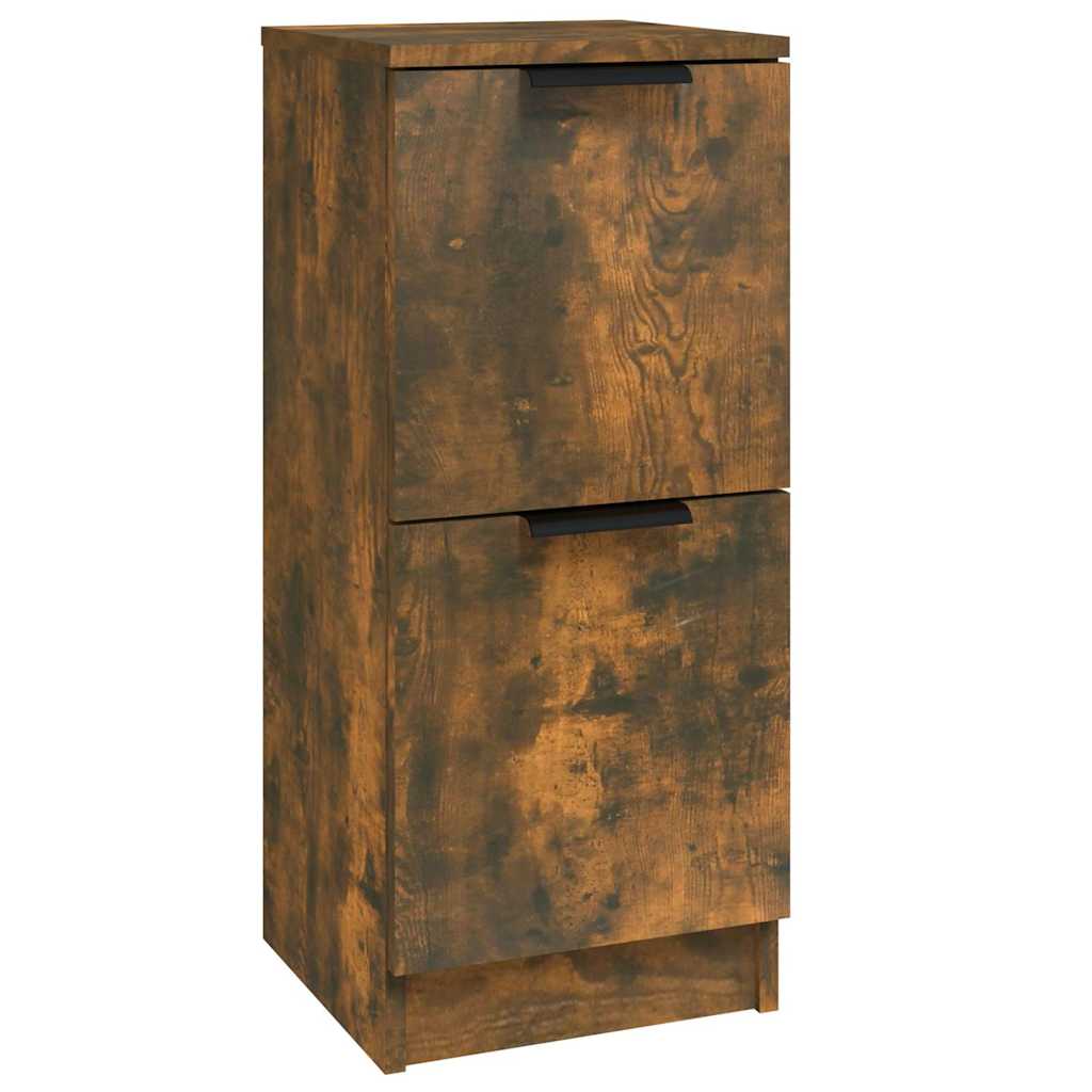 vidaXL Sideboard Smoked Oak 30x30x70 cm Engineered Wood 2