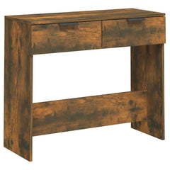 vidaXL Console Table Smoked Oak 90x36x75 cm Engineered Wood 2