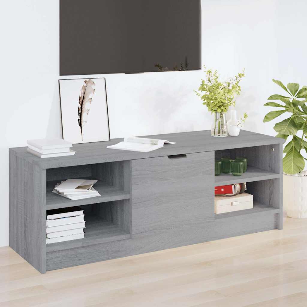 TV Cabinet 102x35,5x36,5 cm Engineered Wood Grey sonoma