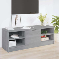 TV Cabinet 102x35,5x36,5 cm Engineered Wood Grey sonoma