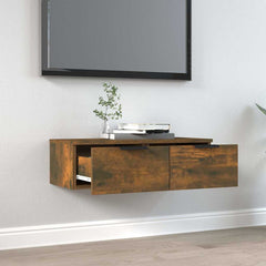 vidaXL Wall Cabinet Smoked Oak 68x30x20 cm Engineered Wood 3