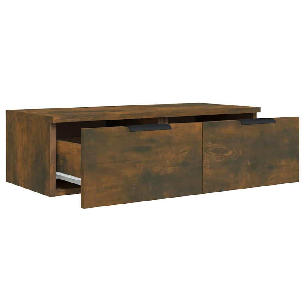 vidaXL Wall Cabinet Smoked Oak 68x30x20 cm Engineered Wood 6