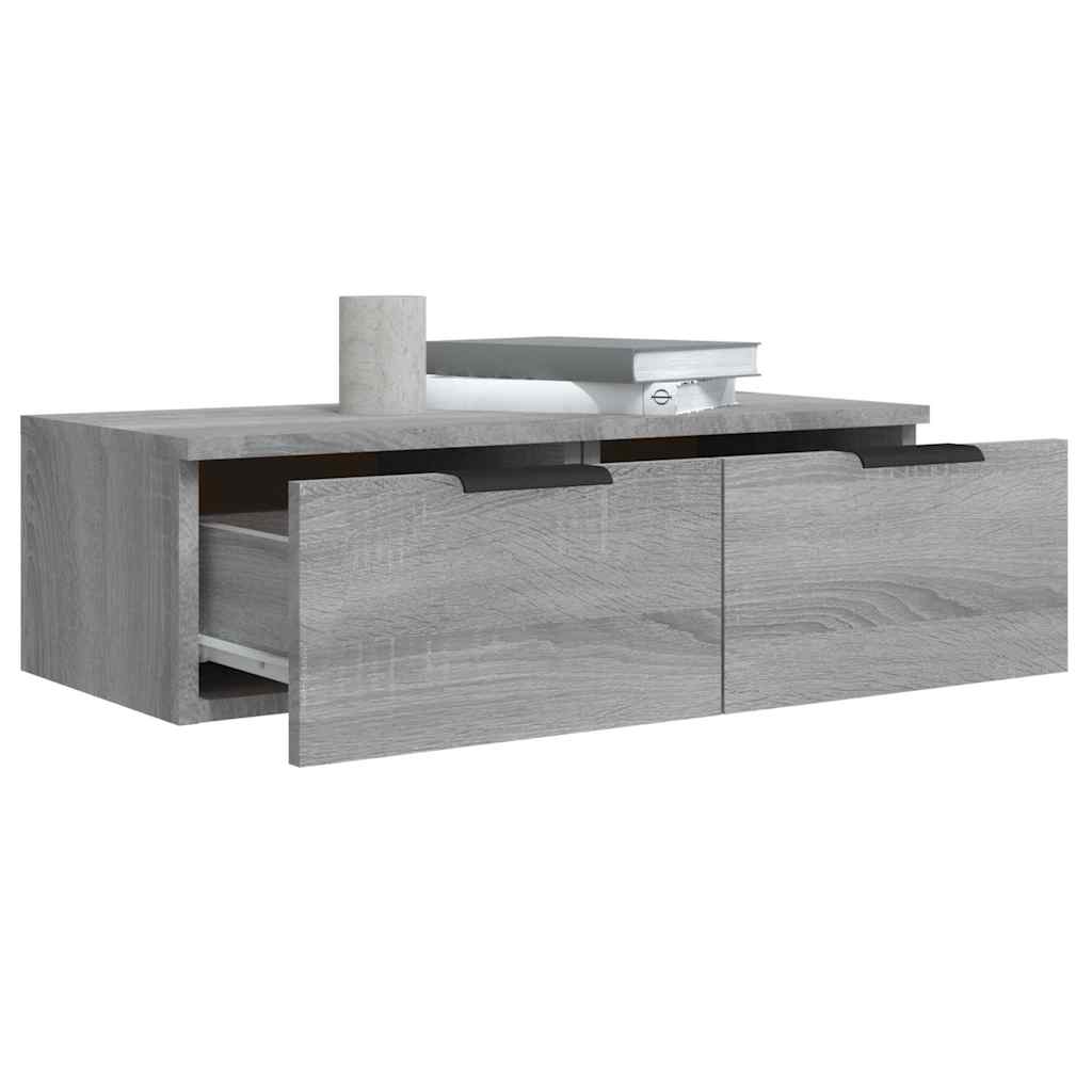 vidaXL Wall Cabinet Grey Sonoma 68x30x20 cm Engineered Wood 5