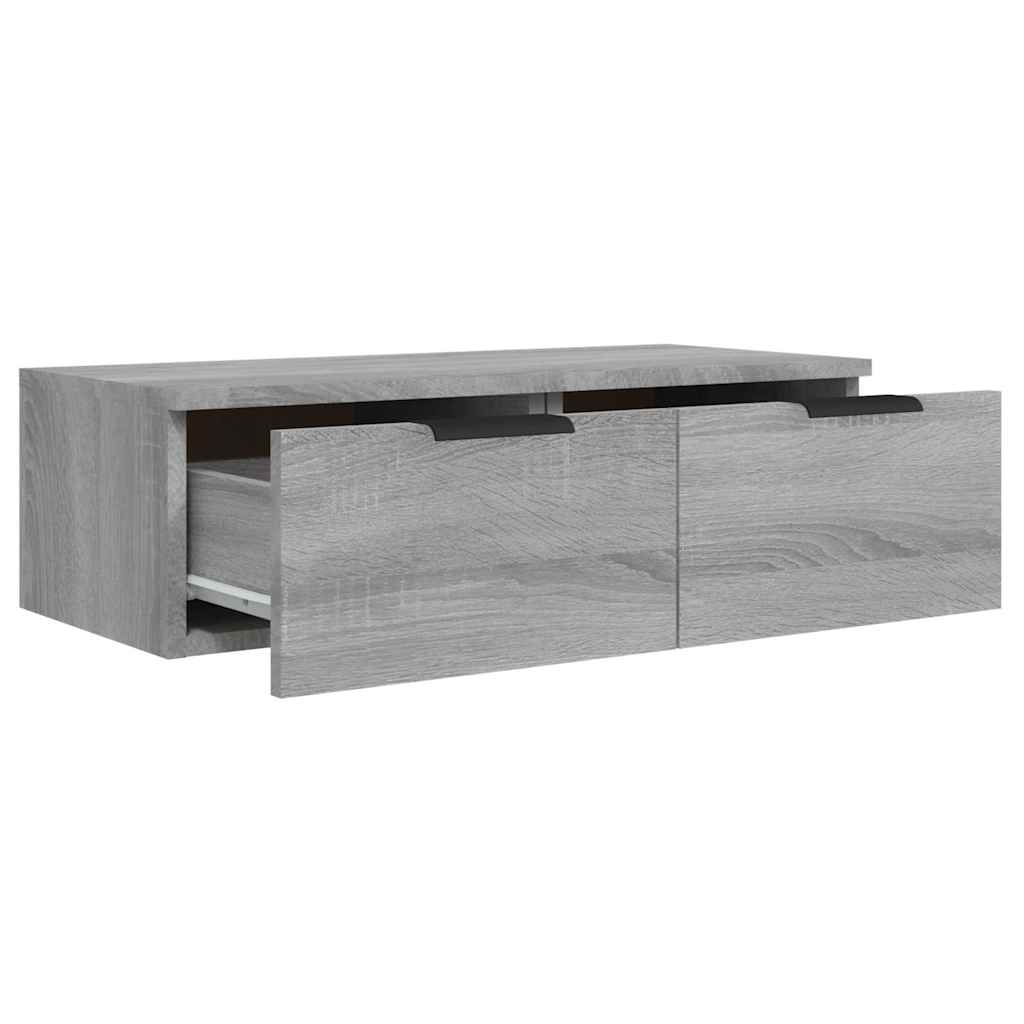 vidaXL Wall Cabinet Grey Sonoma 68x30x20 cm Engineered Wood 6