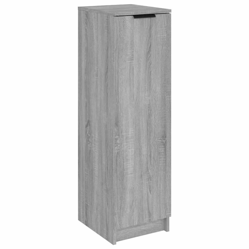 vidaXL Shoe Cabinet Grey Sonoma 30x35x100 cm Engineered Wood 2