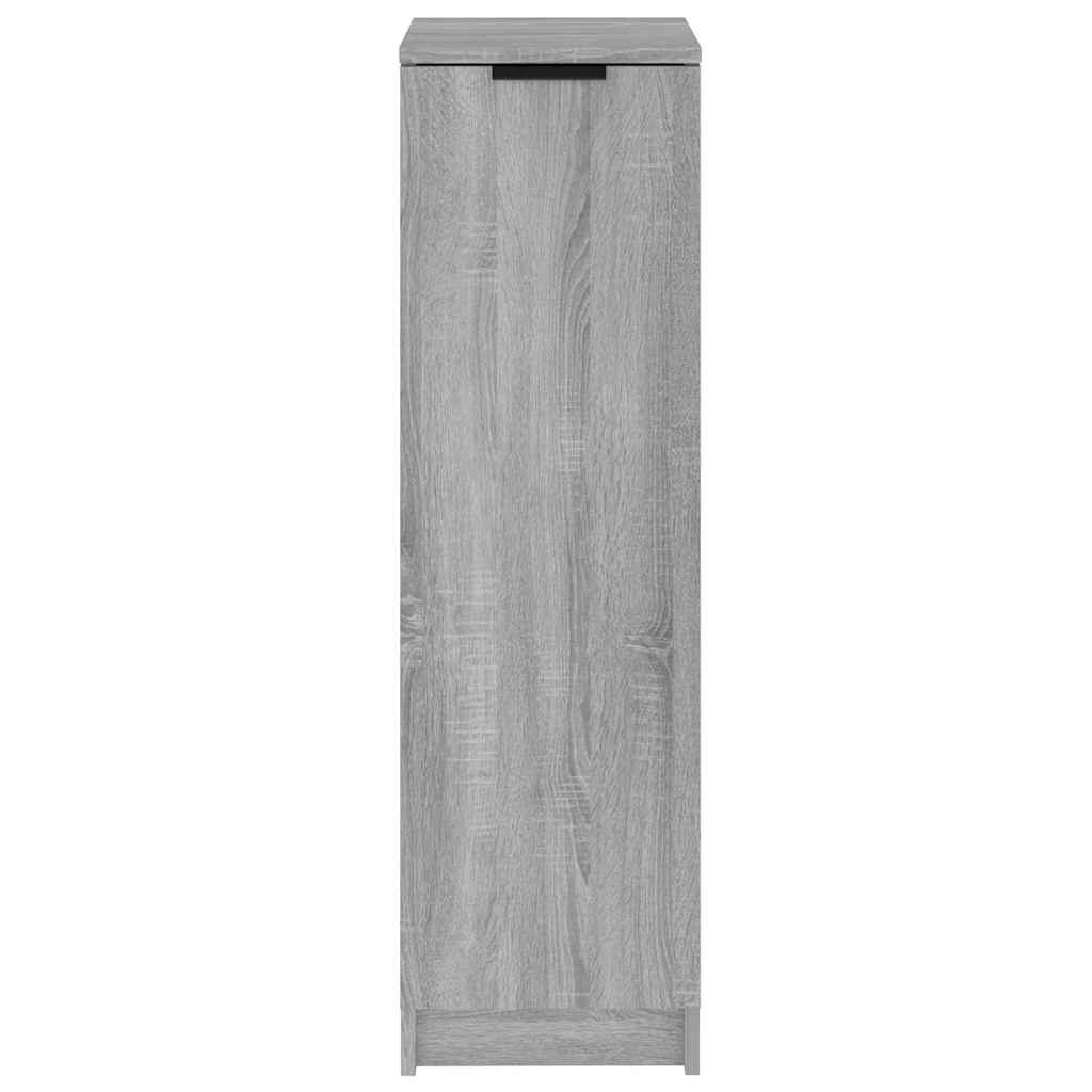 vidaXL Shoe Cabinet Grey Sonoma 30x35x100 cm Engineered Wood 5
