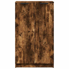 vidaXL Shoe Cabinet Smoked Oak 59x35x100 cm Engineered Wood 4