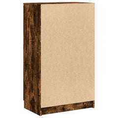 vidaXL Shoe Cabinet Smoked Oak 59x35x100 cm Engineered Wood 6
