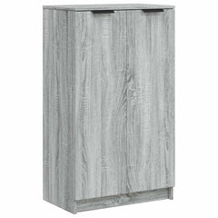 vidaXL Shoe Cabinet Grey Sonoma 59x35x100 cm Engineered Wood 2