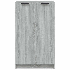 vidaXL Shoe Cabinet Grey Sonoma 59x35x100 cm Engineered Wood 4