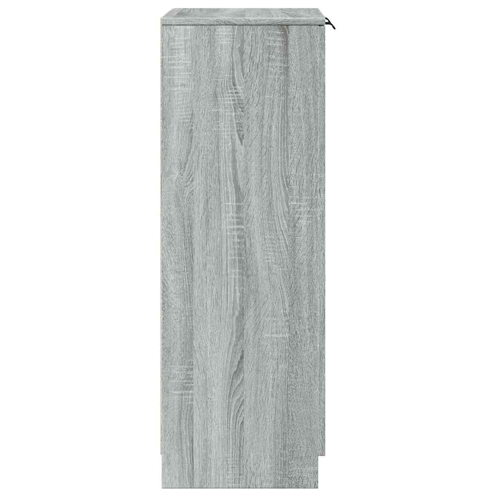 vidaXL Shoe Cabinet Grey Sonoma 59x35x100 cm Engineered Wood 5