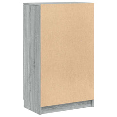 vidaXL Shoe Cabinet Grey Sonoma 59x35x100 cm Engineered Wood 6