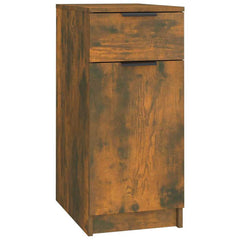 vidaXL Desk Cabinet Smoked Oak 33.5x50x75 cm Engineered Wood 2