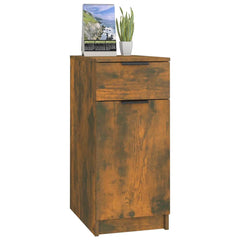 vidaXL Desk Cabinet Smoked Oak 33.5x50x75 cm Engineered Wood 4