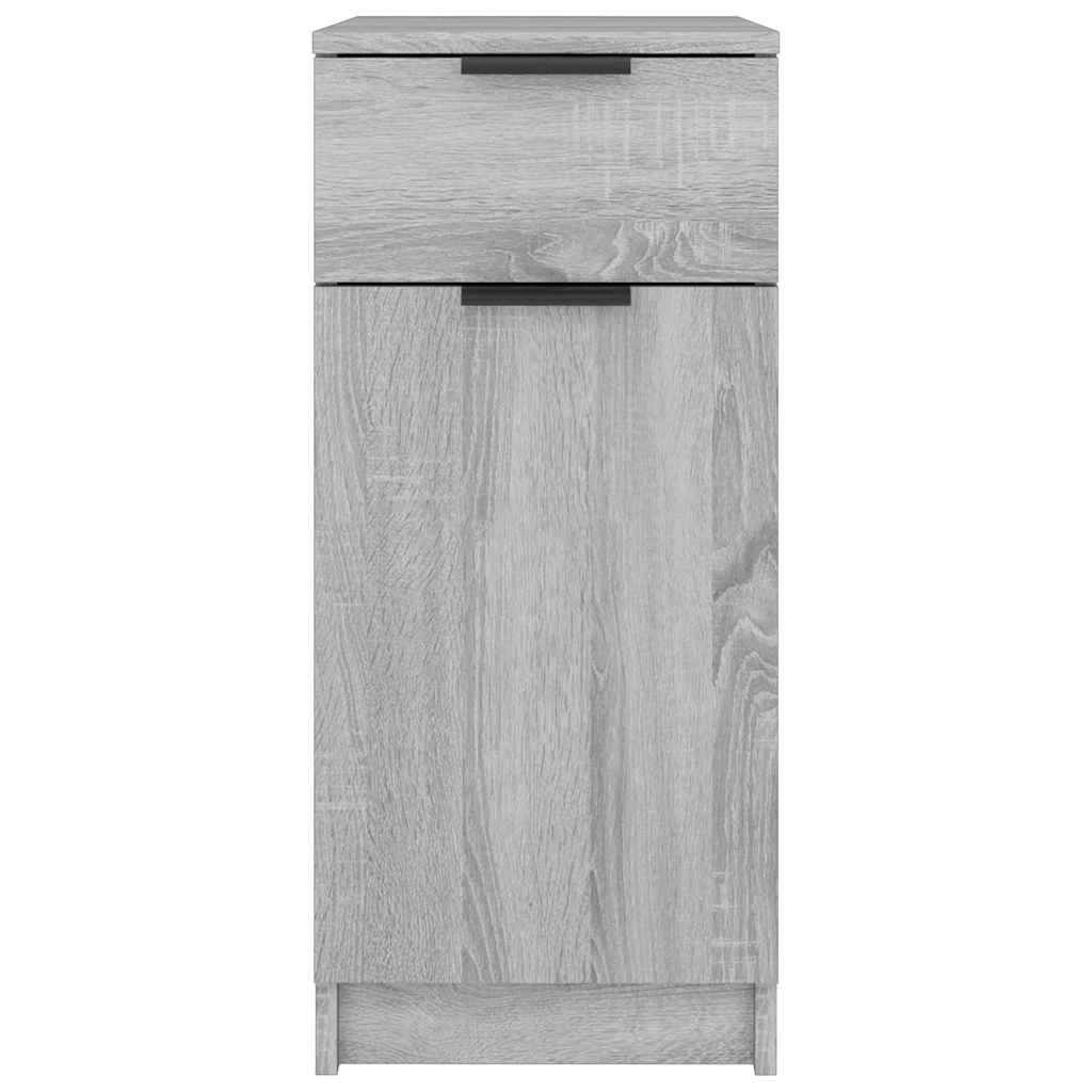 vidaXL Desk Cabinet Grey Sonoma 33.5x50x75 cm Engineered Wood 6