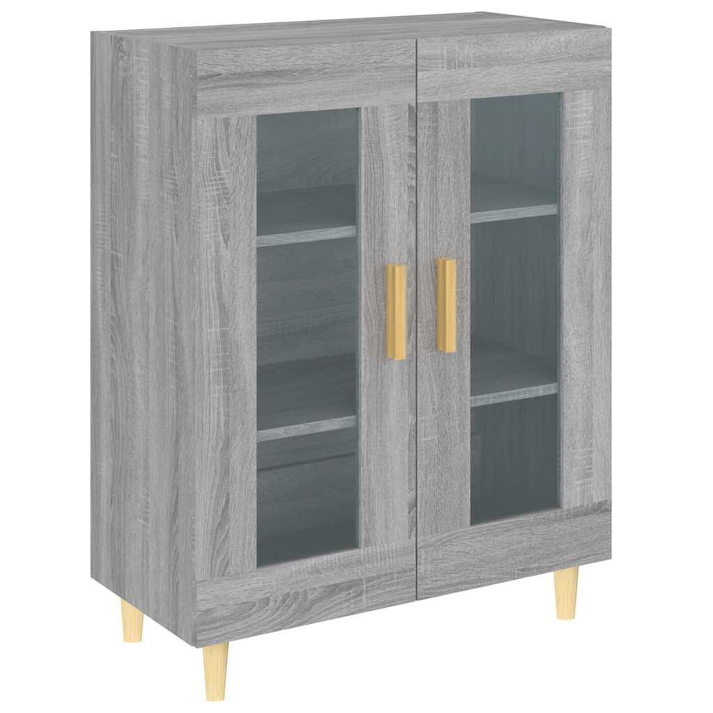 vidaXL Sideboard Grey Sonoma 69.5x34x90 cm Engineered Wood 2