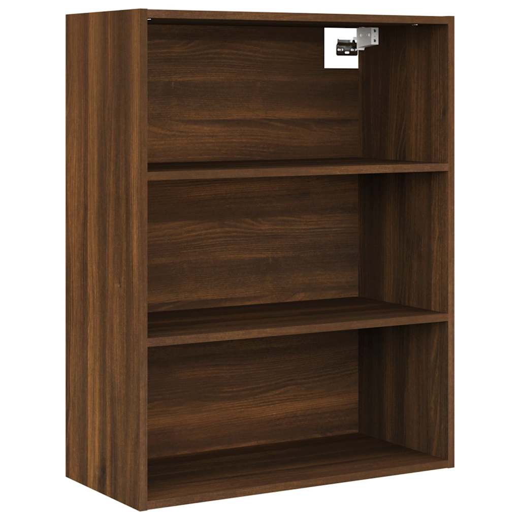 vidaXL Hanging Wall Cabinet Brown Oak 69.5x32.5x90 cm 2