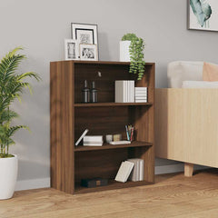 vidaXL Hanging Wall Cabinet Brown Oak 69.5x32.5x90 cm 3