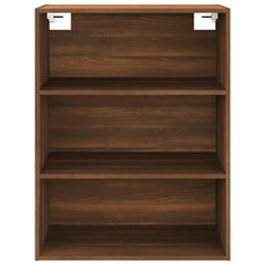 vidaXL Hanging Wall Cabinet Brown Oak 69.5x32.5x90 cm 5