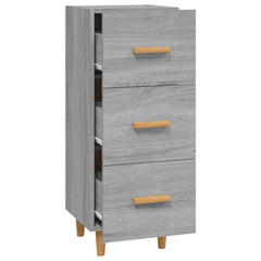 vidaXL Sideboard Grey Sonoma 34.5x34x90 cm Engineered Wood 6