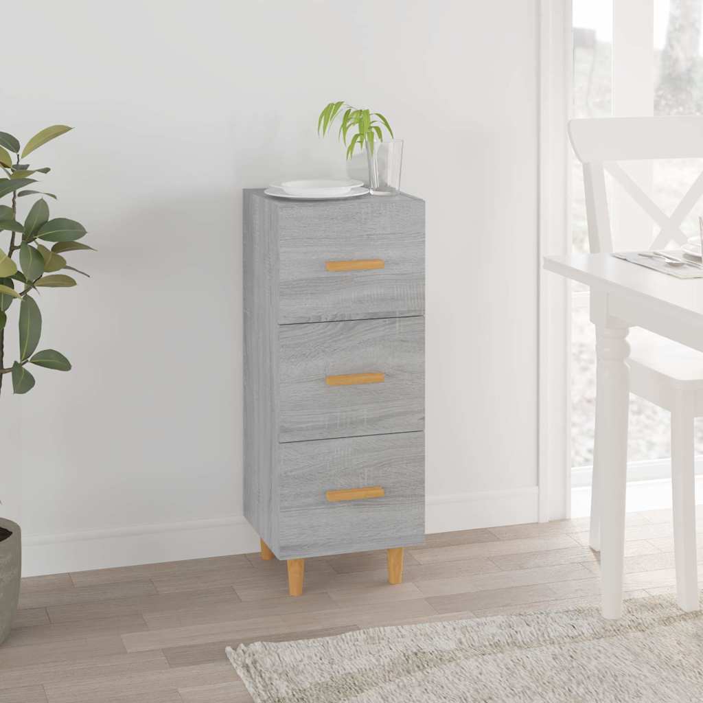 vidaXL Sideboard Grey Sonoma 34.5x34x90 cm Engineered Wood 1